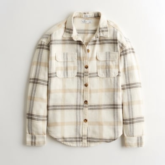 Hollister Oversized Flannel Shacket 